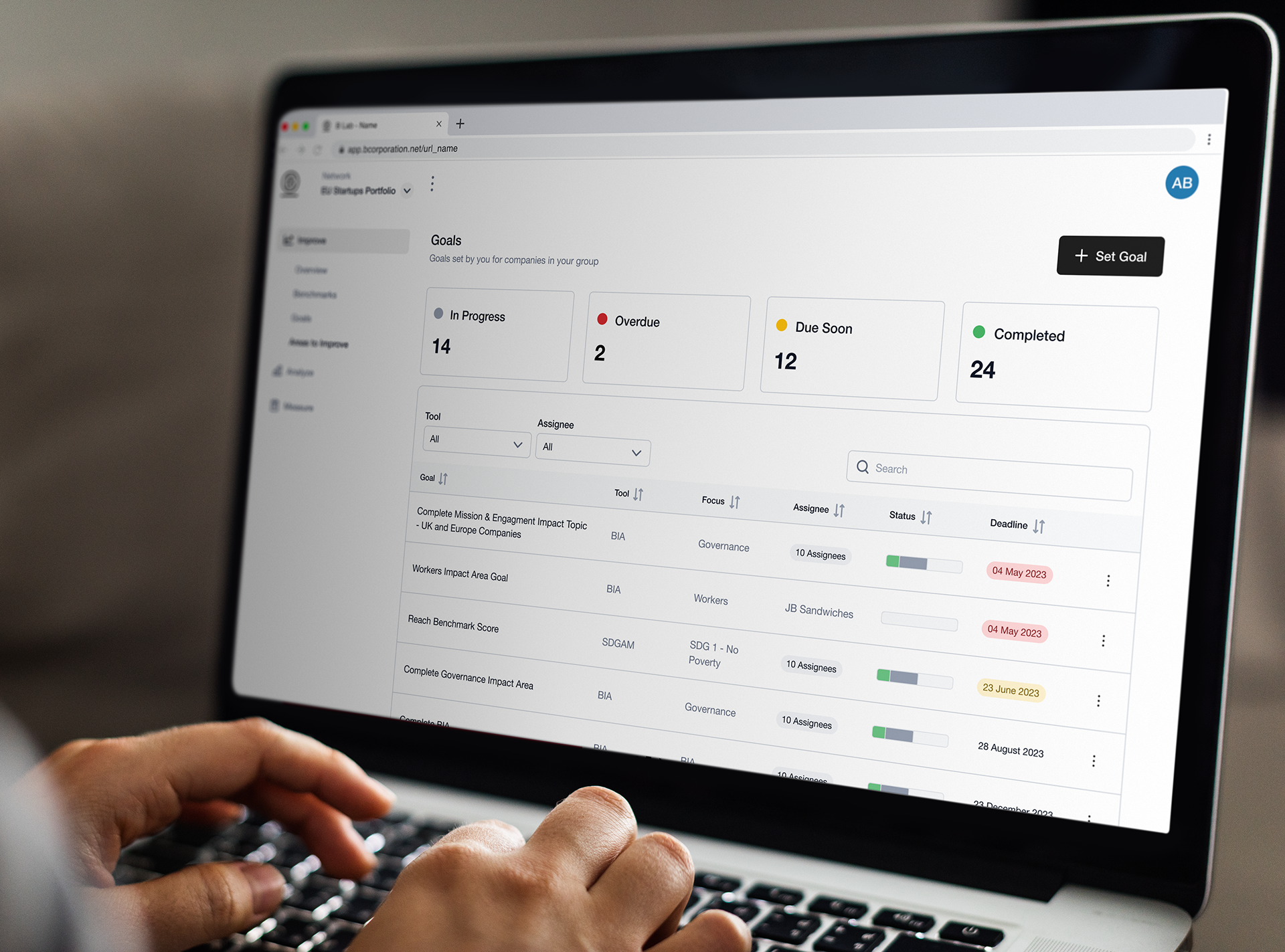 B Impact Analytics Dashboard